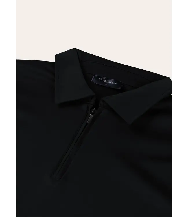 Tria D'oro Tria D'oro Polo Longsleeve - Black