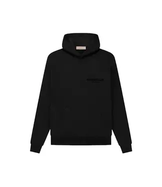 Essentials Fear Of God - Black on Black Hoodie