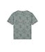 Pure Path Jacquard Pattern T-shirt - 26010122 Emerald