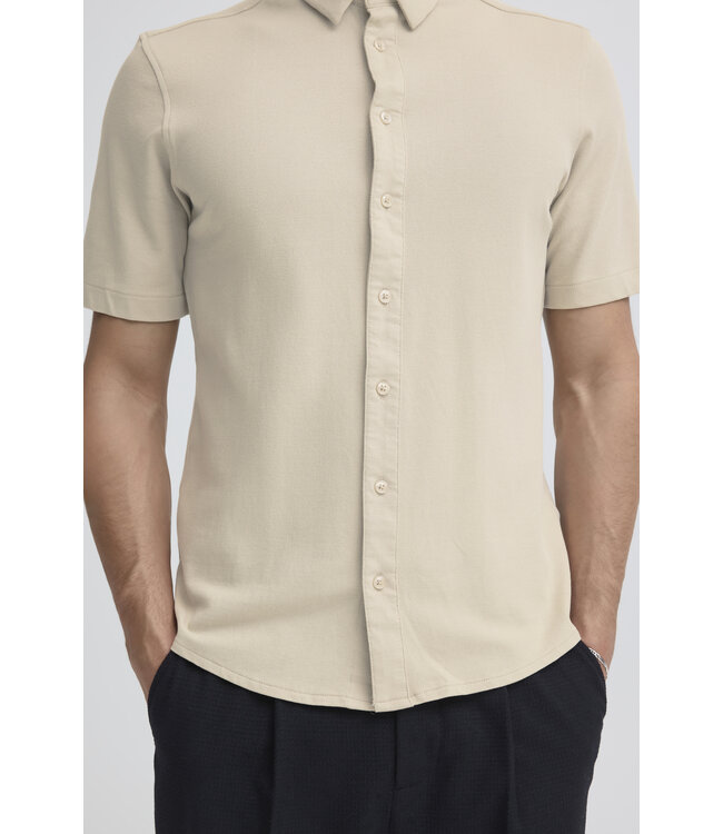 Casual Friday CF pique polo shirt 20505444 Taupe