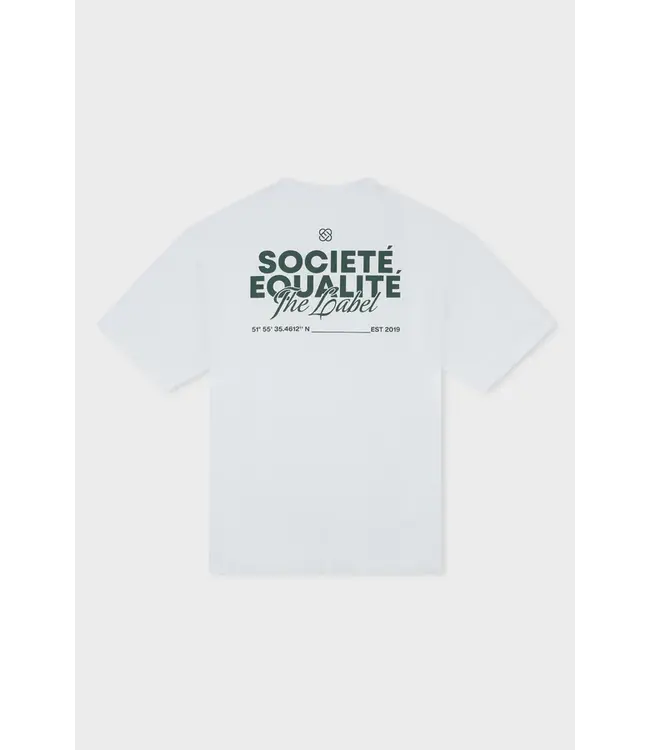 Equalité Equalite Societé 2.0 Oversized Tee - White & Green