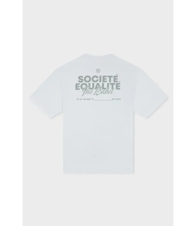 Equalité Equalite Societé 2.0 Oversized Tee - White & Grey