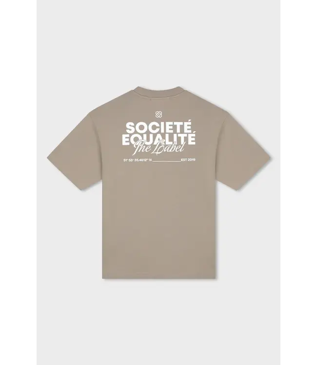 Equalité Equalite Societé 2.0 Oversized Tee - Taupe