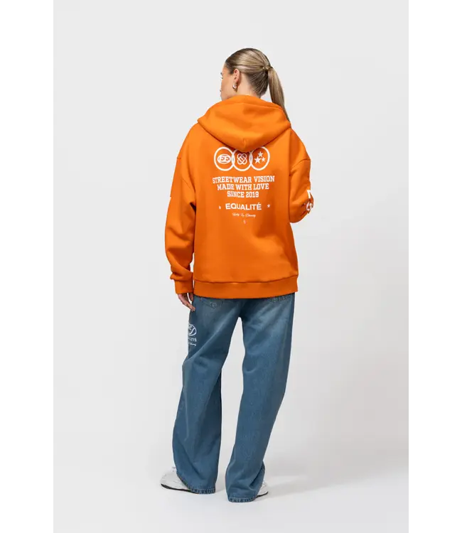 Equalité Universe Full Zip Hoodie - Orange