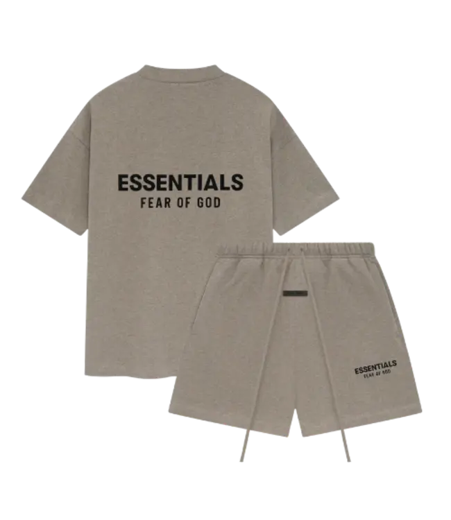 essentials fear of god Essentials Fear Of God Tee - Dark Oatmeal