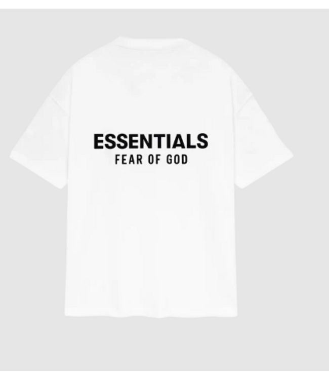 essentials fear of god Essentials Fear Of God Bright White Tee