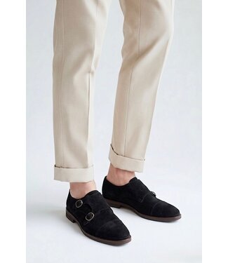 FM SUITS FM Suits Suede Gesp Instappers 51 - Black
