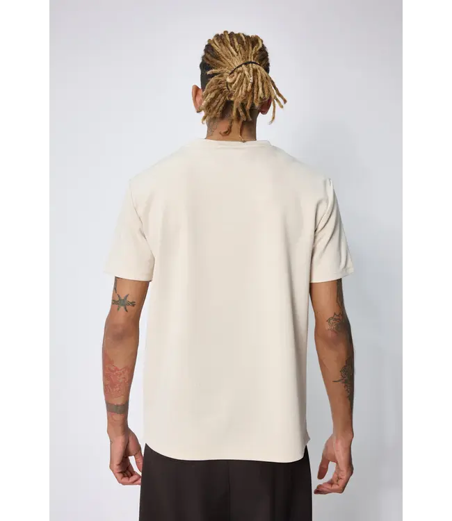 Frilivin Frilivin t-shirt col rond essentiel - 7099 Beige