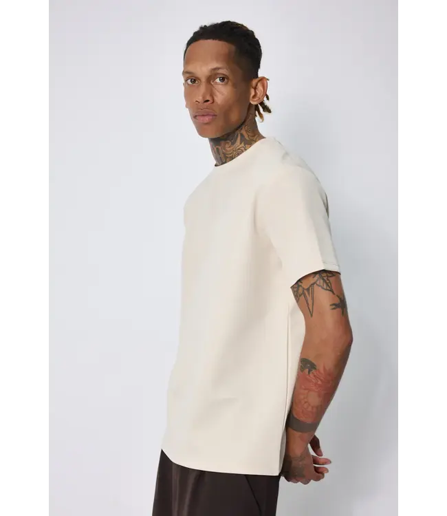 Frilivin Frilivin t-shirt col rond essentiel - 7099 Beige