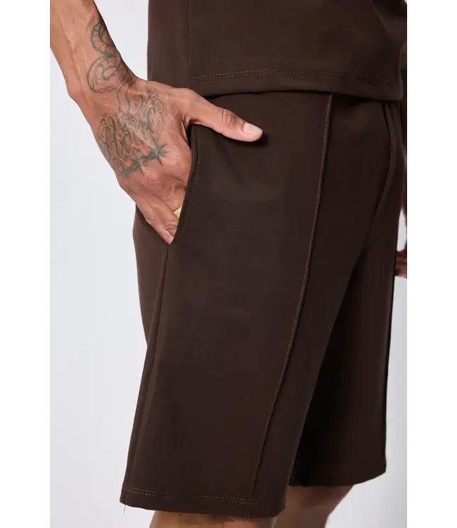 Frilivin Frilivin ensemble t-shirt short casual - 50201 Brown