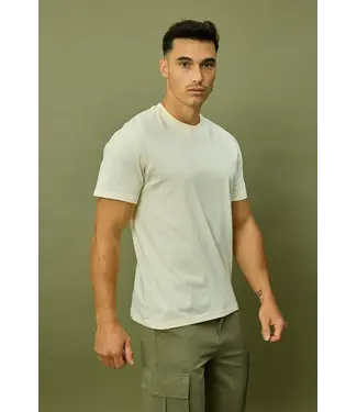 Frilivin Frilivin Premium thick basic t-shirt - M688-9 Beige