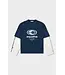Equalite Elan Double Layer Longsleeve Tee - Navy & Off White