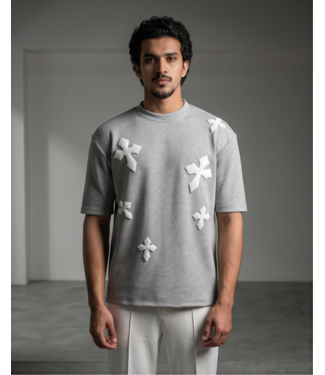 Uniplay Signature Cross Tee - Grey
