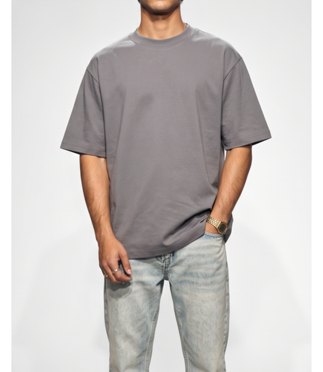 BrunoLeoni Brunoleoni Oversized Tee - TM666-4 Iron Grey