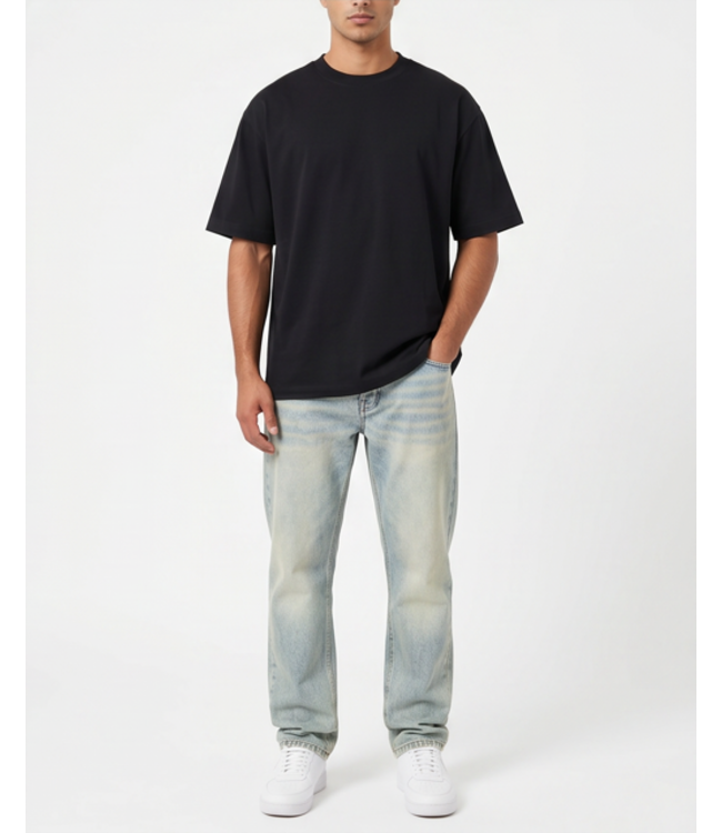 BrunoLeoni Brunoleoni Oversized Tee - TM666-4 Black