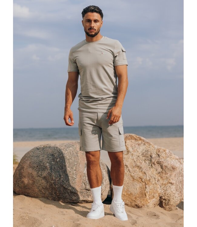 AB-Lifestyle AB-Lifestyle Cargo Tee - Limestone