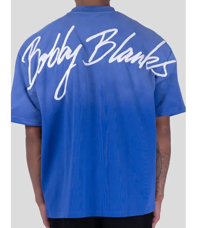 Bobby Blanks Bobby Blanks Brixton Tee - Cobalt/White