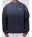 Bobby Blanks Bobby Blanks Brixton Double Layer Longsleeve - Grey/Aqua