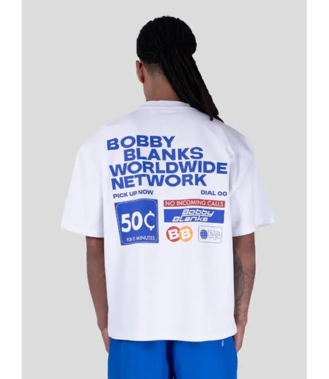 Bobby Blanks Bobby Blanks Forum Tee - White/Cobalt