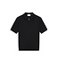 Pure Path Pure Path Half-zip Flat Knit Polo - Black 26010810