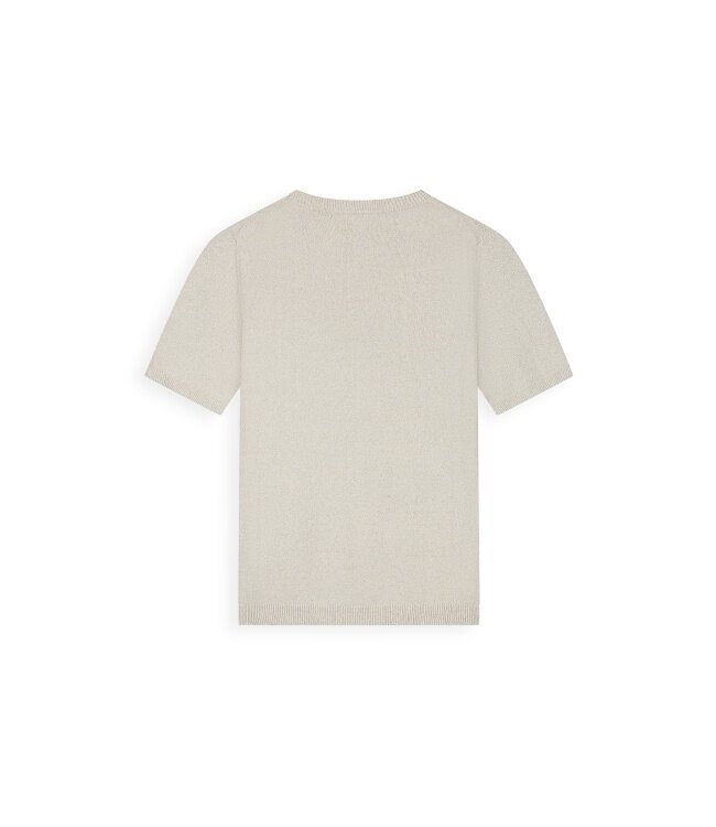 Pure Path Pure Path 26010819 Bouclé gebreid T-shirt- Sand