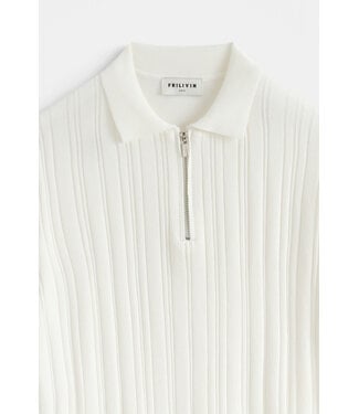 Frilivin Frilivin Half Zip Polo M682-15 - White