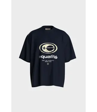 Equalité Equalite Elan Boxy Fit Tee Navy & Butter Yellow