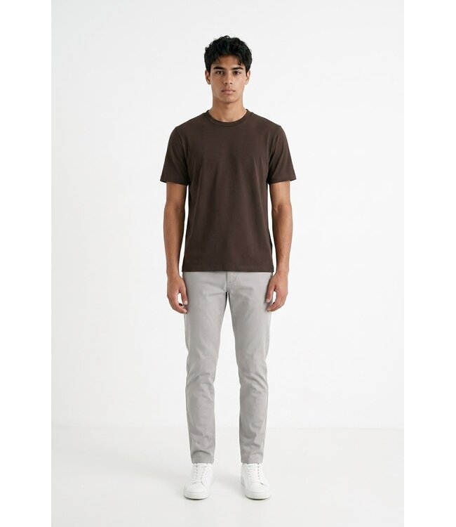 Mavenzo Mavenzo Menswear Mercerized T-Shirt - Brown