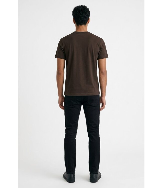 Mavenzo Mavenzo Menswear Mercerized T-Shirt - Brown