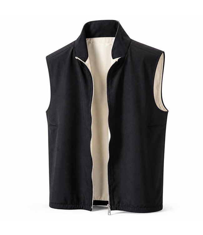 Mavenzo Mavenzo Menswear Reversible Bodywarmer - Black