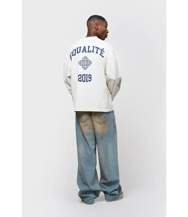Equalité Equalite EQ.26.10.13.16.110 Isa Oversized Longsleeve Tee - Off White