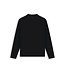 Pure Path Pure Path Flat Knit Longsleeve Polo  26030801 - Black
