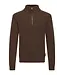 Casual Friday Casual Friday Karl Halfzip Lambswool Knit - Dark Brown