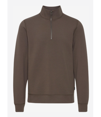 Casual Friday Casual Friday Sebastian Halfzip Sweat - Brown