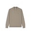 Pure Path Pure Path 26030807 Regular Fit  Knit Hidden Half-zip Sweater - Taupe Melange