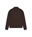 Pure Path Pure Path 26030807 Regular Fit  Knit Hidden Half-zip Sweater - Dark Brown