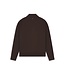 Pure Path Pure Path 26030807 Regular Fit  Knit Hidden Half-zip Sweater - Dark Brown