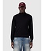 Pure Path Pure Path 26030807 Regular Fit  Knit Hidden Half-zip Sweater - Black