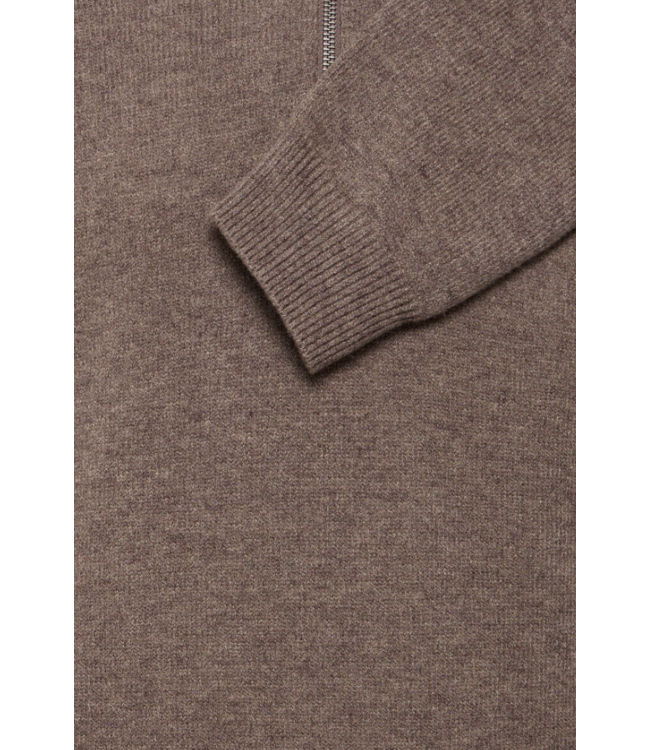 Casual Friday Casual Friday Paco Halfzip Knit - Brown