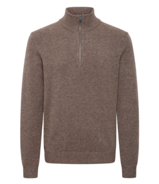 Casual Friday Casual Friday Paco Halfzip Knit - taupe