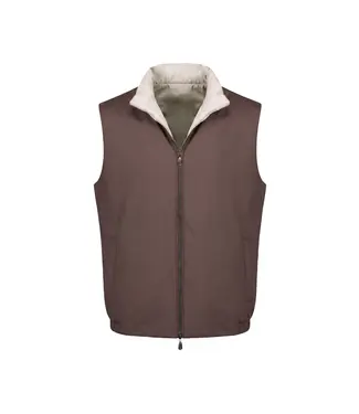 Mavenzo Mavenzo Menswear Reversible Bodywarmer - Brown