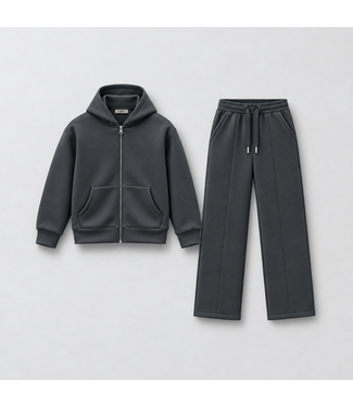 NO LABEL Monaco Tracksuit - Dark Grey