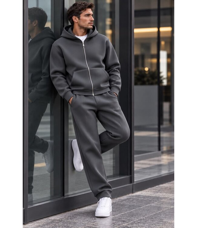 NO LABEL Monaco Tracksuit - Dark Grey
