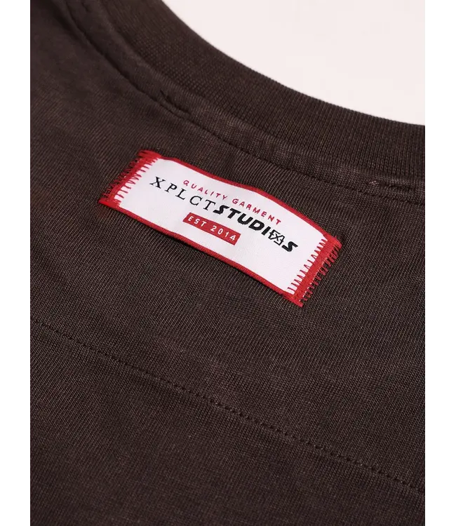XPLCT XPLCT XPL-2607-04 Puffed Tee - Brown