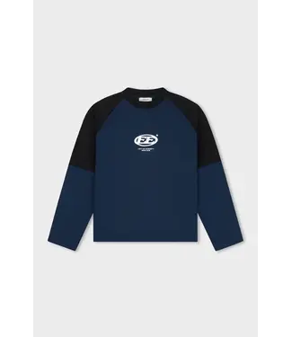 Equalité EQUALITE EQ.26.11.13.15.319 Dante Double Layer Longsleeve - Navy & Off White