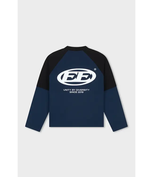 Equalité EQUALITE EQ.26.11.13.15.319 Dante Double Layer Longsleeve - Navy & Off White