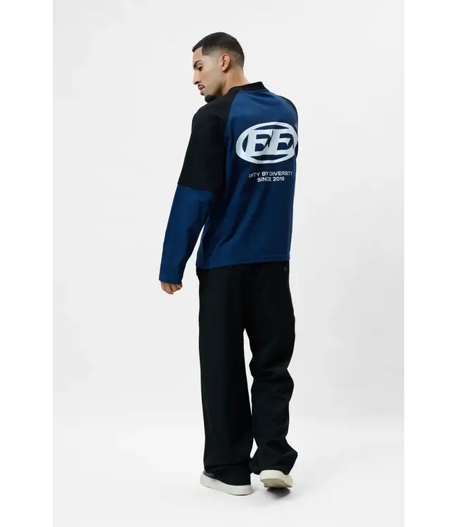 Equalité EQUALITE EQ.26.11.13.15.319 Dante Double Layer Longsleeve - Navy & Off White