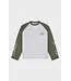 Equalité EQUALITE EQ.26.11.13.19.127 Jett Raglan Longsleeve - White & Basel Green
