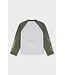 Equalité EQUALITE EQ.26.11.13.19.127 Jett Raglan Longsleeve - White & Basel Green