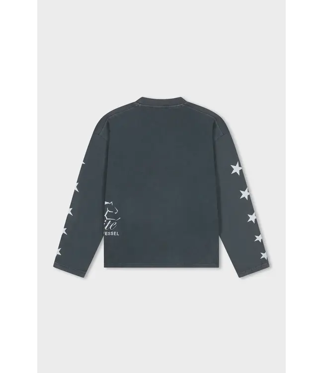 Equalité EQUALITE EQ.26.10.13.20.243 Horse Oversized Longsleeve - Washed Grey